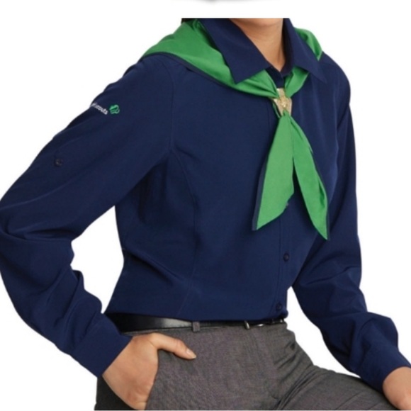 GIRL SCOUTS OF AMERICA VOLUNTEER/LEADER TOP - Picture 1 of 5
